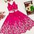 Girls pink embroidered ready to wear lehenga & choli