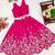 Girls pink embroidered ready to wear lehenga & choli