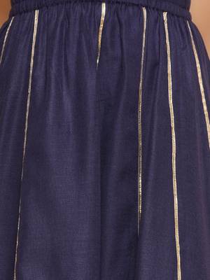 Girls floral printed cotton ready to wear lehenga & blouse with dupatta 4
