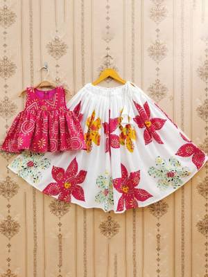 Tie and dye kedar printed lehenga choli 1