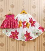 Tie and dye kedar printed lehenga choli