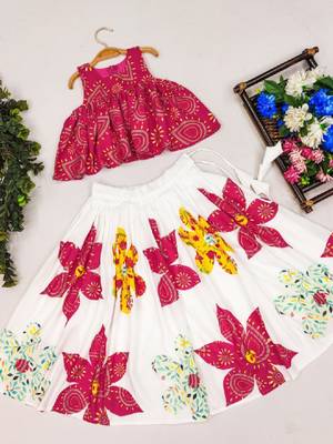 Tie and dye kedar printed lehenga choli 3