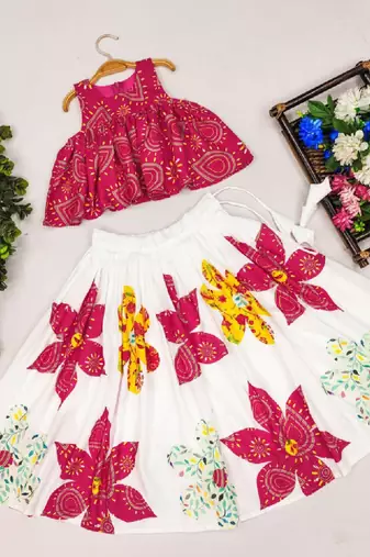 Tie and dye kedar printed lehenga choli