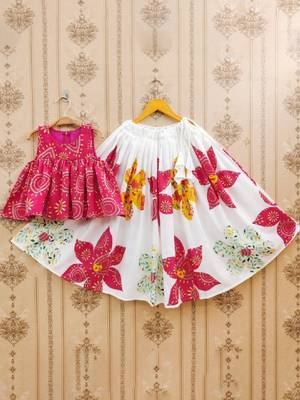 Tie and dye kedar printed lehenga choli 1