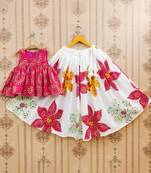 Tie and dye kedar printed lehenga choli