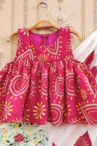 Tie and dye kedar printed lehenga choli