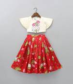 Kapila printed silk lehenga choli