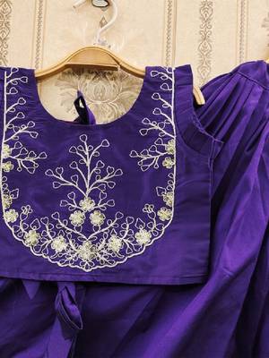 Tie and dye krishna dyed silk lehenga choli 3