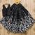 Girls black embroidered ready to wear lehenga & choli