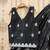 Girls black embroidered ready to wear lehenga & choli