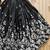 Girls black embroidered ready to wear lehenga & choli