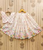 Girls printed ready to wear lehenga with blouse