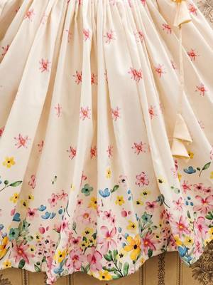 Girls printed ready to wear lehenga with blouse 4