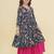 Girls ethnic motifs printed angrakha gotta patti pure cotton kurta with sharara
