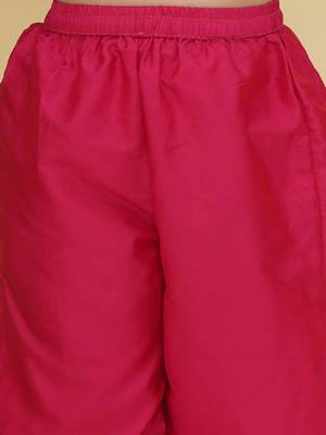 Girls ethnic motifs empire gotta patti kurta with salwar & with dupatta 3