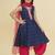 Girls ethnic motifs empire gotta patti kurta with salwar & with dupatta