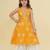 Girls ethnic motifs empire gotta patti kurta with sharara