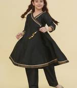 Girls angrakha gotta patti kurta with trousers