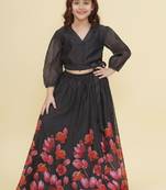 Girls printed ready to wear lehenga &