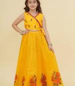 Girls embroidered ready to wear lehenga &