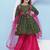 Girls ethnic motifs empire gotta patti kurta with palazzos & with dupatta