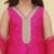 Girls ethnic motifs embroidered sequinned kurta with salwar & dupatta