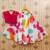 Girls white tie & dye ready to wear lehenga & choli
