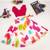 Girls white tie & dye ready to wear lehenga & choli