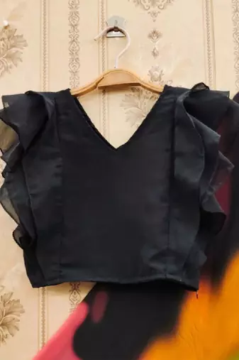 Girls black tie & dye ready to wear lehenga & choli