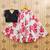 Girls white floral printed ready to wear lehenga & choli