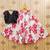 Girls white floral printed ready to wear lehenga & choli