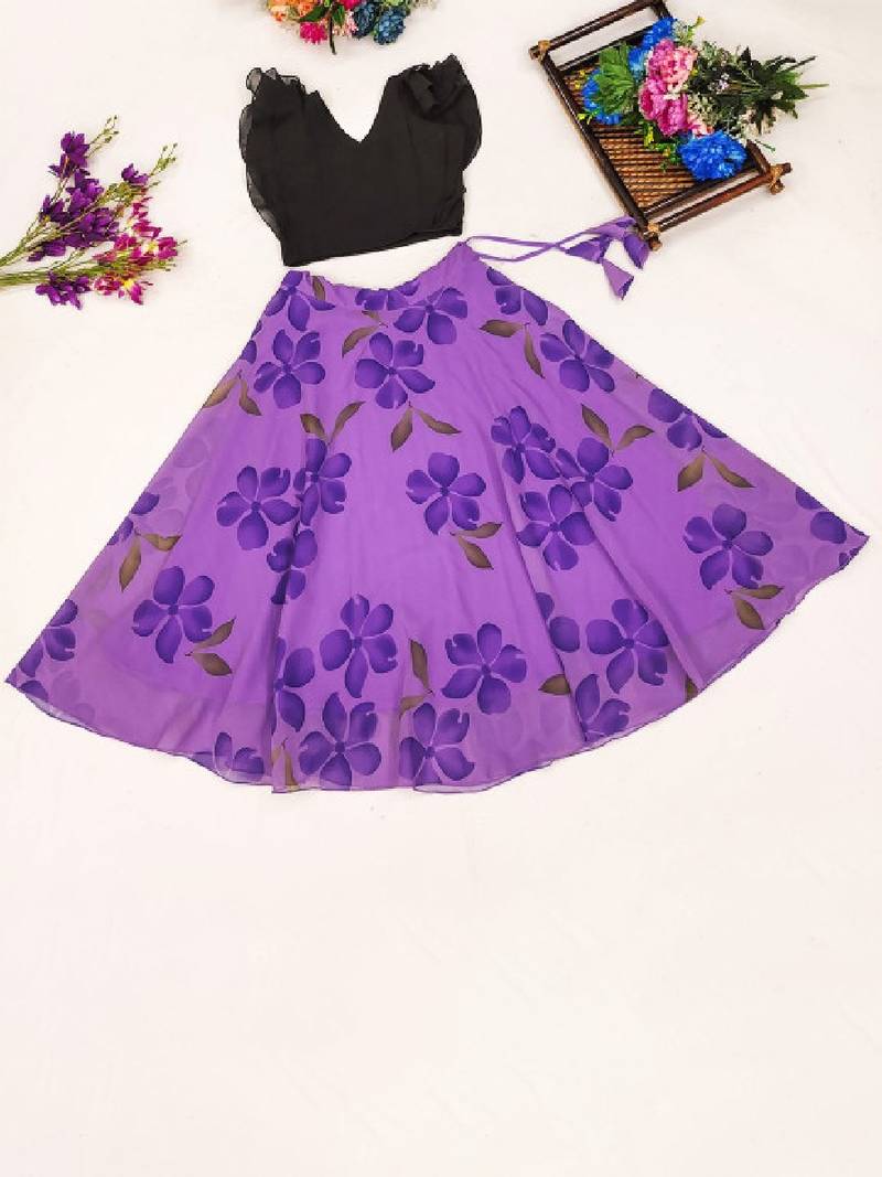Tie and dye printed lehenga choli