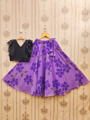 Tie and dye printed lehenga choli 2