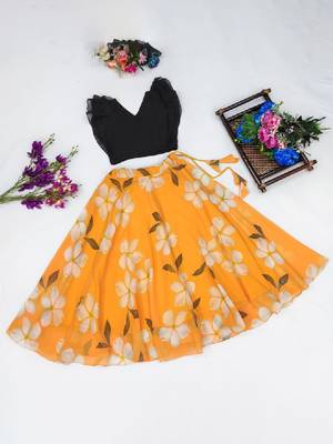 Tie and dye printed lehenga choli 1