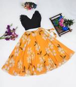 Tie and dye printed lehenga choli