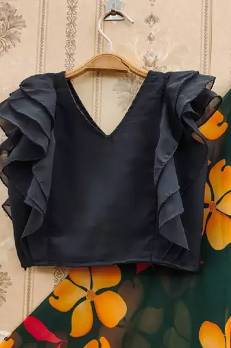 Girls green tie and dye ready to wear lehenga & choli