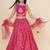 Girls embroidered foil print ready to wear lehenga & blouse with dupatta