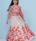 Girls printed ready to wear lehenga & blouse