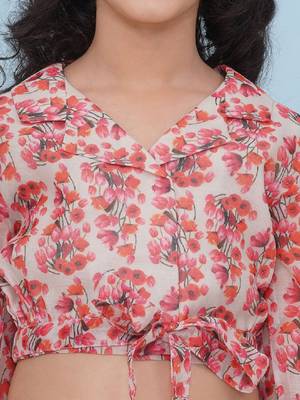 Girls printed ready to wear lehenga & blouse 2