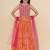 Girls embroidered patchwork ready to wear lehenga & blouse with dupatta