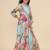 Floral print fit & flare maxi dress