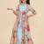 Floral print fit & flare maxi dress