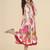 Floral print lace fit & flare maxi dress