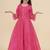 Girls floral printed off-shoulder maxi dress