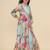 Girls off white floral off-shoulder maxi dress