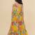 Girls round neck floral print fit & flare dress