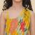 Girls floral printed gown midi dress