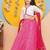 Girls foil print ready to wear lehenga & blouse with dupatta