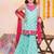 Girls floral printed cotton kurti with sharara & dupatta