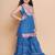 Girls floral embroidered cotton kurti with sharara
